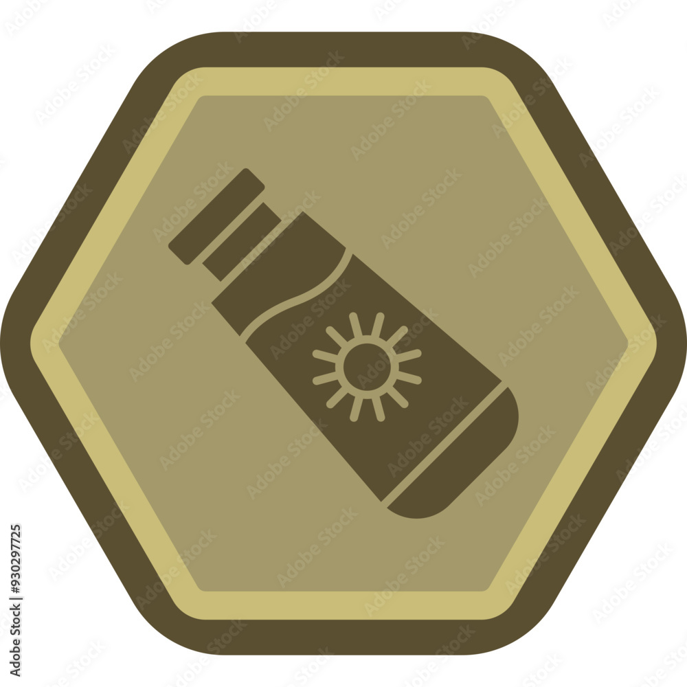 Wall mural sunscreen icon design