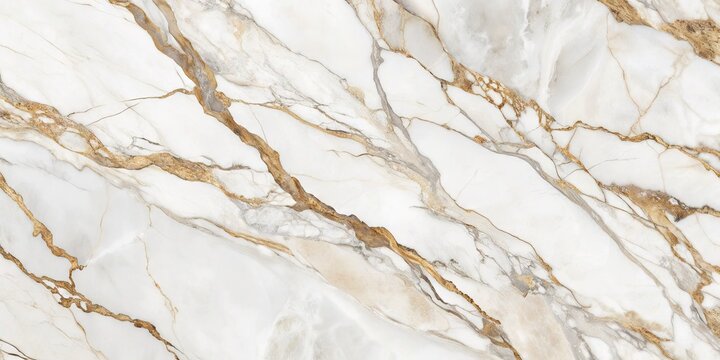 Luxurious white Italian Statuario marble texture featuring glossy finish, subtle brown streaks, and intricate veining, perfect for digital wall tile or upscale design backgrounds.
