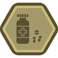 Pills Bottle Icon Design