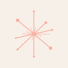 Mid Century Modern 50s Starburst Stars