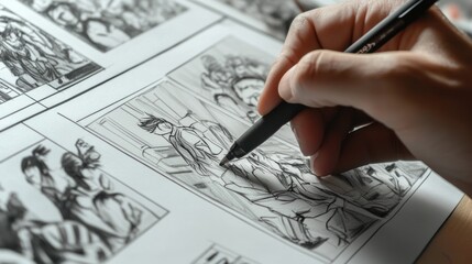 Drawing a Comic Panel