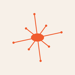 Mid Century Modern 50s Starburst Stars