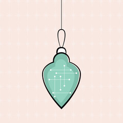 Mid Century Modern 1950s Christmas Ornament