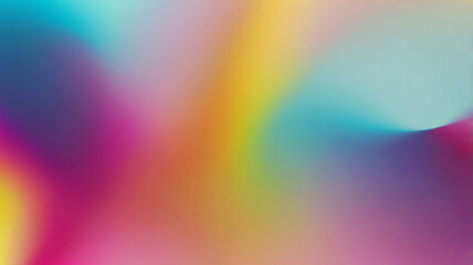 Seamless Gradient of Vibrant Blue, Yellow, Pink, and Purple in a Dreamy Blend