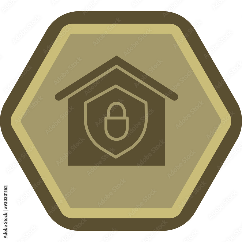 Sticker security icon design