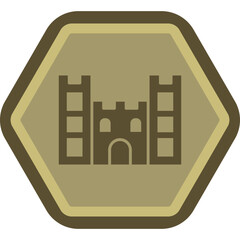 Sand castle Icon Design