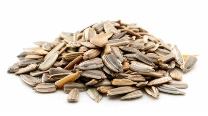 Pile sunflower seeds shelled, AI Generative