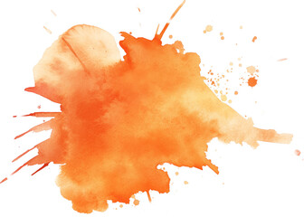 Orange texture Watercolor stain