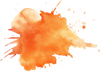 Orange texture Watercolor stain