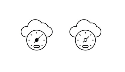 Velocity icon design with white background stock illustration