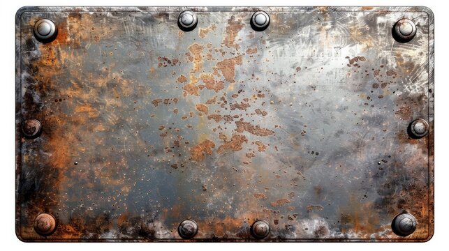 retangular metal plate, AI Generative