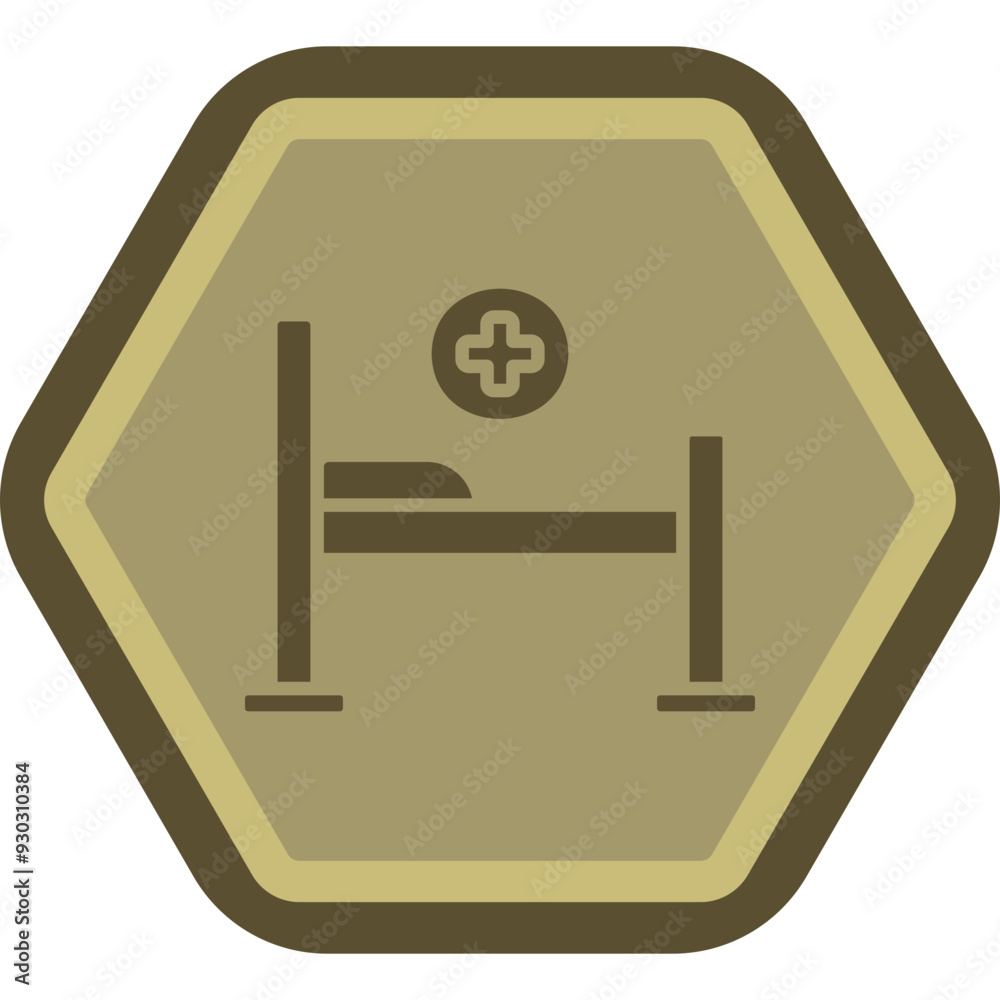 Poster Bed Icon Design