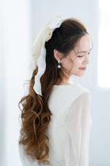 Naklejka premium 花嫁モデル