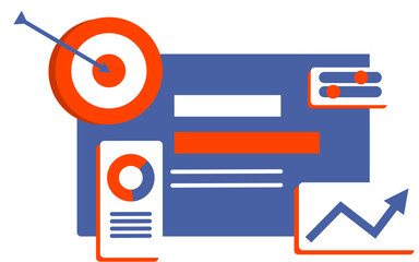 Fototapeta premium Business analysis online