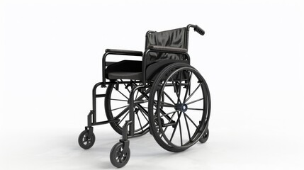 Fototapeta premium wheelchair isolation on white background, AI Generative
