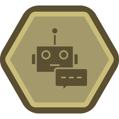 Chatbot Vector Icon Design