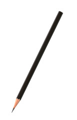Pencil with a pointed tip with transparent image of PNG format extension.