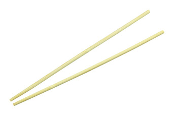 Wooden  chopsticks are used as eating utensils, with transparent image.