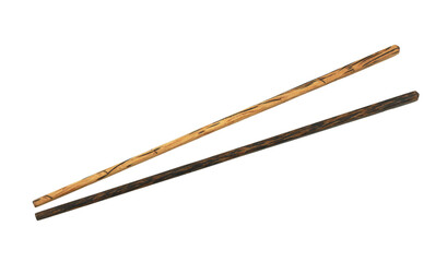 Wooden  chopsticks are used as eating utensils, with transparent image.