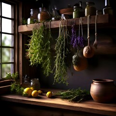 Kitchen Herb Drying Rack