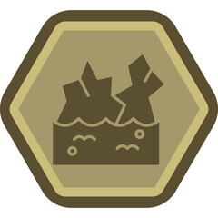 Glacier Vector Icon Design