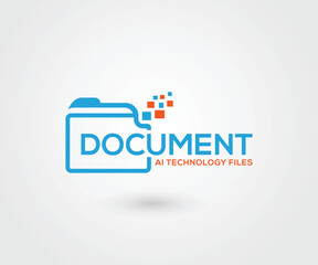 Tech document Files logo Designs template