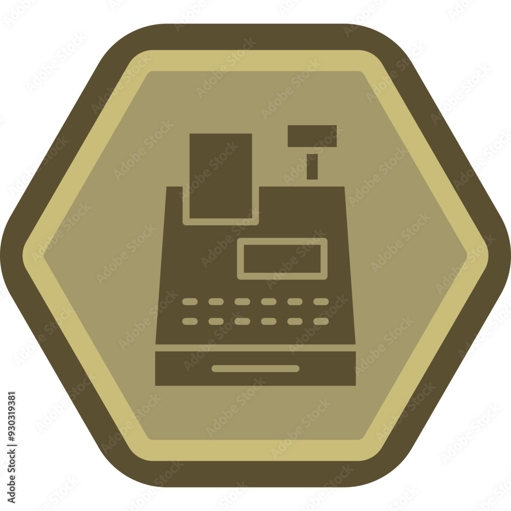 Canvas Prints Cash Register Icon Design