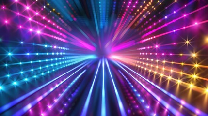 Naklejka premium Colorful light show