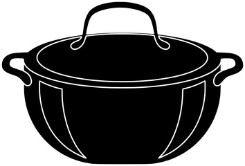 cooking illustration knife silhouette kitchen logo spatula icon utensil outline kitchenware pan tool food spoon equipment household restaurant plate shape cutlery pot chef for vector graphic