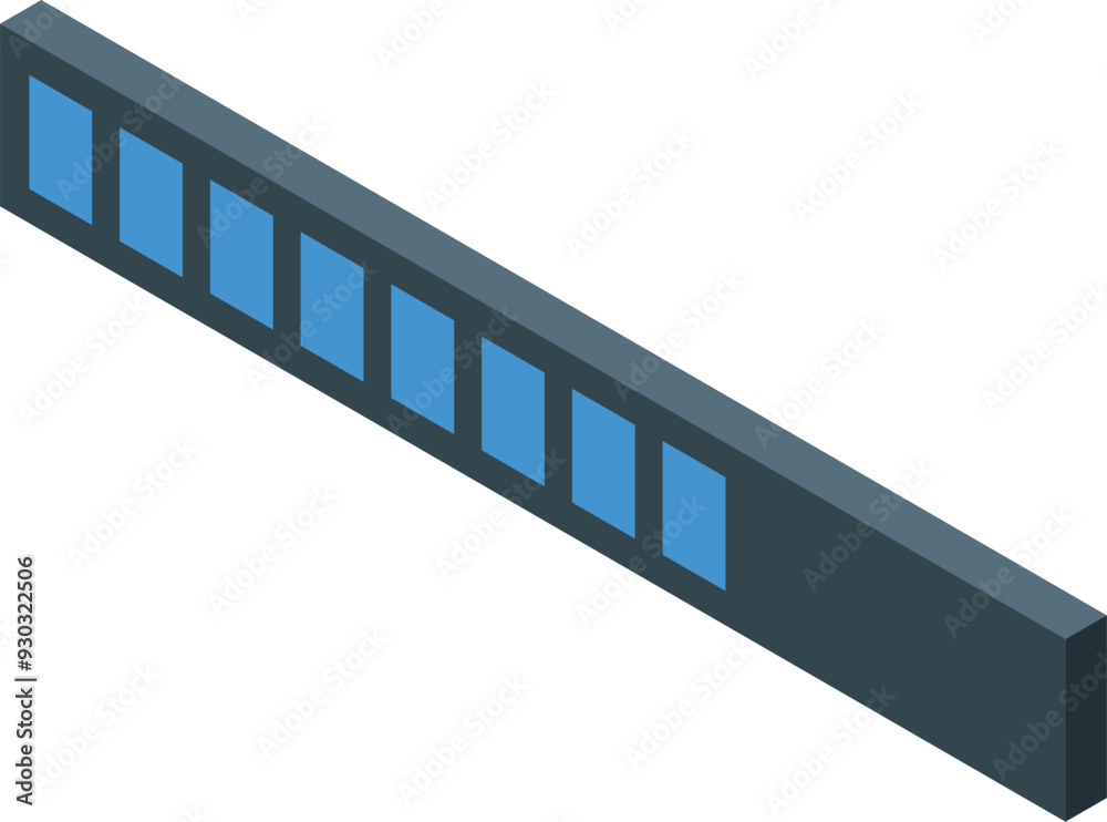 Poster loading bar showing progress status isometric icon