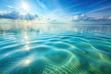 Calm abstract natural background featuring subtle transparent water ripples with soft white shadows, creating a serene and peaceful surface texture perfect for design.