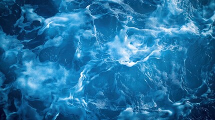 Obraz premium An abstract background of seawater flow under light exposure , ai