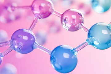 Sparkling bubbles in a magical light display creating a whimsical and dreamy atmosphere