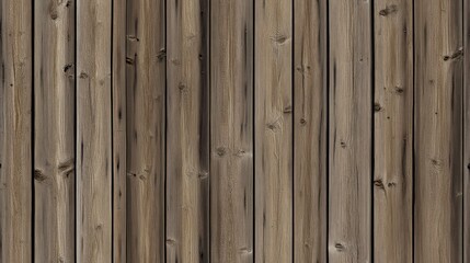 Weathered wooden slats showcase rich brown tones and textures, reflecting the charm of rustic architecture in a timeless, natural setting SEAMLESS PATTERN