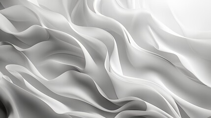 Obraz premium Abstract wavy pattern in monochrome shades, creating a smooth, fluid visual texture.