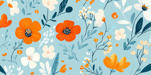Obraz premium seamless floral pattern 