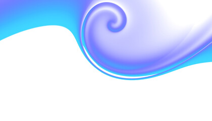 Blurred transparent gradient background. Elegant blue wavy line on Transparent png overlay background