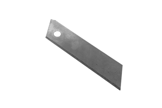 The blade for a clerical knife is isolated.