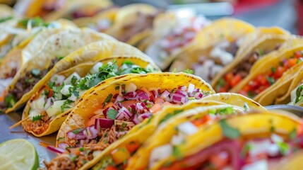 Vibrant Street Tacos Display