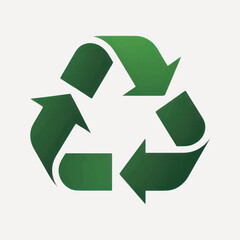 Green recycling symbol arrows