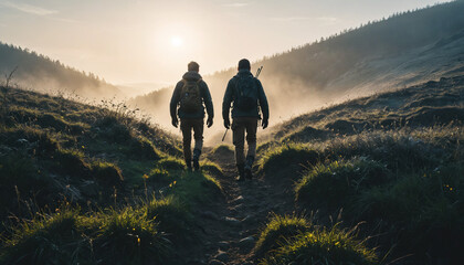 Meadow Enigmas in Foggy Winter: The Explorer's Quest Overwhelmed in Landslide
