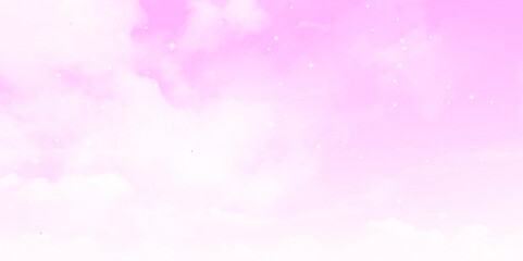 sweet pink fluffy cloudy sky , pastel gradient color, nature abstract background