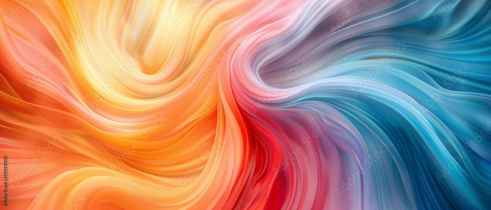 Canvas Prints a vibrant swirl of colors creating dynamic and energetic flow, evoking feelings of creativity and mo