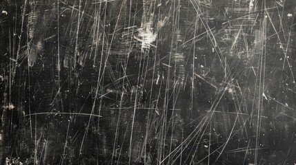 Scratched black surface