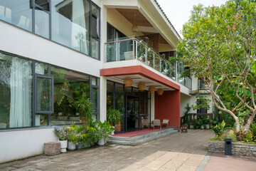 Fototapeta premium The Garden of a Resort Hotel