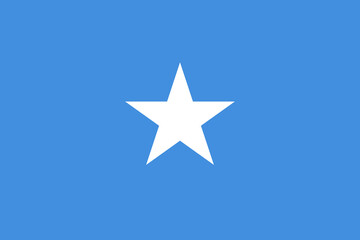 Somalia flag, Somali flag  - vector illustration