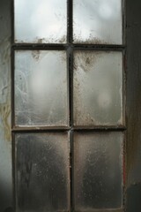 Dusty window panes
