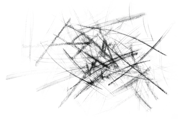 dark scribbles isolated on white or transparent png