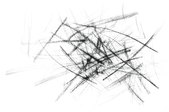 dark scribbles isolated on white or transparent png