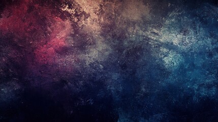 Beautiful grunge background. Panoramic abstract decorative dark background. Wide angle rough stylized mystic texture wallpaper with copy space for design , ai